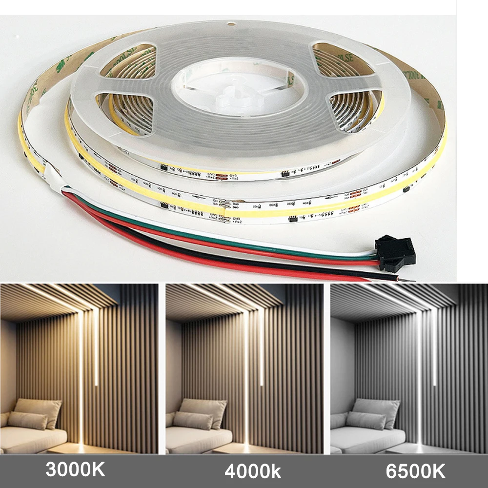 

COB Running Water Flowing LED Strip Light WS2811 24V Horse Race Sequential LED Ribbon With Controller 10M 20M Set