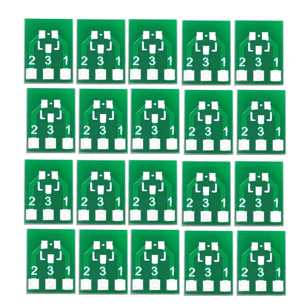 HIHI 20Pcs SOT23 SOT23-3 턴 SIP3 양면 SMD 턴 DIP SIP3 어댑터 컨버터 플레이트 SOT SIP IC 소켓 PCB 보드 DIY 키트