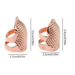 Vintage Adjustable Non - Slip Sewing Thimble Rings - Set of 2 (Rose gold)