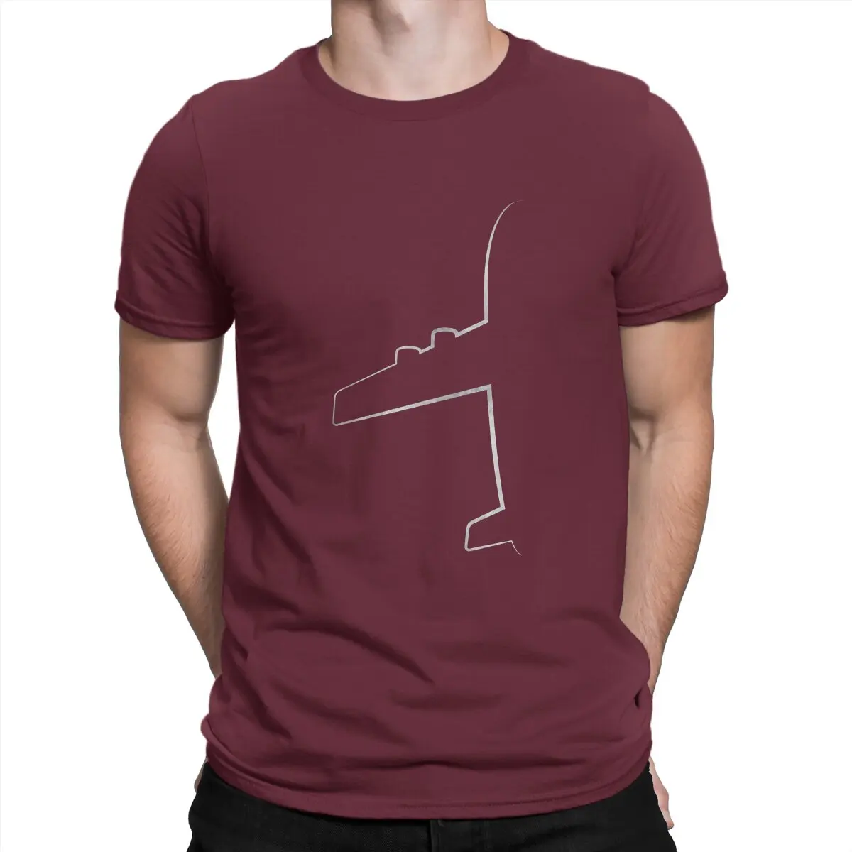 thumbnail image 1 of Camisetas de piloto de avión para hombre, camisetas increíbles para amantes de los aviones, camisetas de manga corta con cuello redondo, ropa de algodón, 1 of 7