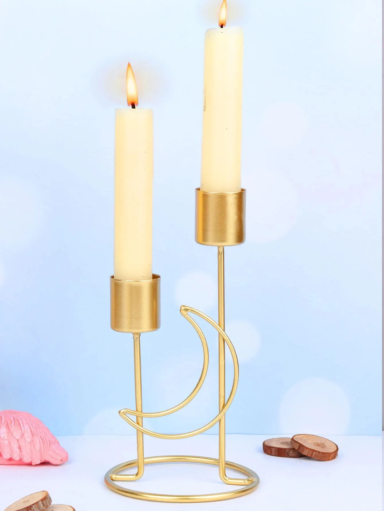 Elegant Moon Shape Metal Candlestick 4 | Elegant Moon Shape Metal Candlestick 3