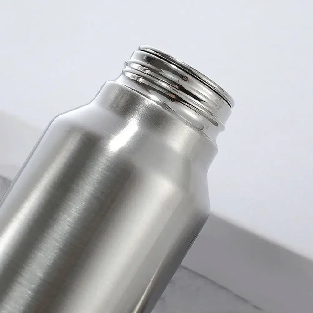 Description Picture 4 of item650ml/1000ml Stainless Steel Sport Water Bottle Single-layer Rugged Water Cup Metal Flask Drinkware Camping Sports Gym