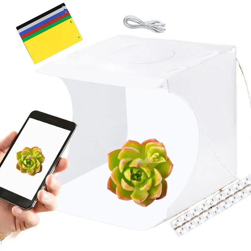 Light Box Folding Backdrop Photo Studio Light Box & Soft Professional Lightbox for Jewelry and Product Photography