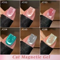 UR SUGAR 15ml Jelly Pink Cat Magnetic Gel Nail Polish Glitter ICE Soak Off Ceramic UV Gel Semi-permanent Nail Supplies Manicure 5