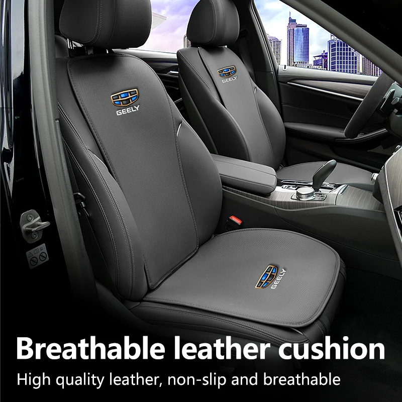 Car Logo Seat Cushion Cover Pad Protector Mat Interior For Geely Emgrand X7 EC7 Atlas Boyue GC6 Parts LC EC8 Atlas CK2 CK3 GT