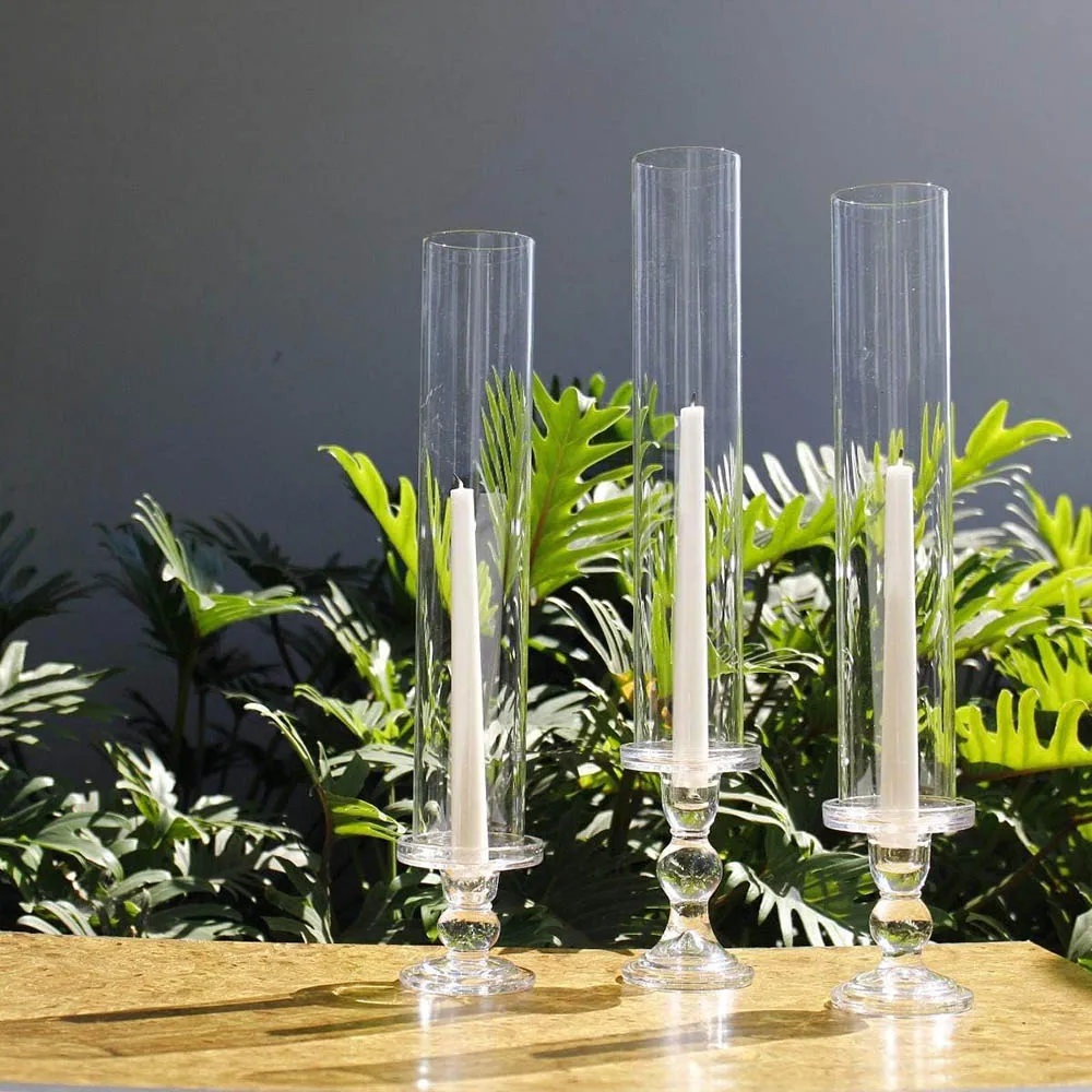 RIUBIXING Set Di 10 Portacandele In Vetro Trasparente – Diametro 4,5 Cm X Altezza 6 Cm, Per Lumini E Decorazioni Fai-da-te - 2