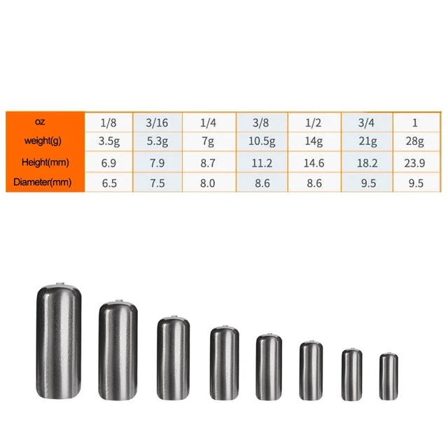 Tungsten Barrel Weights 3.5g5g7g10.5g14g Fishing Sinkers For Carolina Rig Barrel  Weight Sinker Carp Fishing Accessories - AliExpress