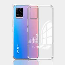 Silicone Soft Clear Protect Phone Case Cover for Vivo V20 2021 (Clear)