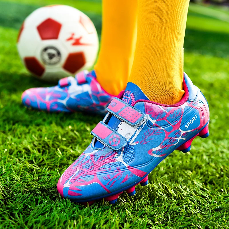 Kids Soccer Shoes FG/TF Football Boots Professional Cleats Grass Training Sport Footwear Boys Outdoor Futsal Soocer Boots 28-38 4