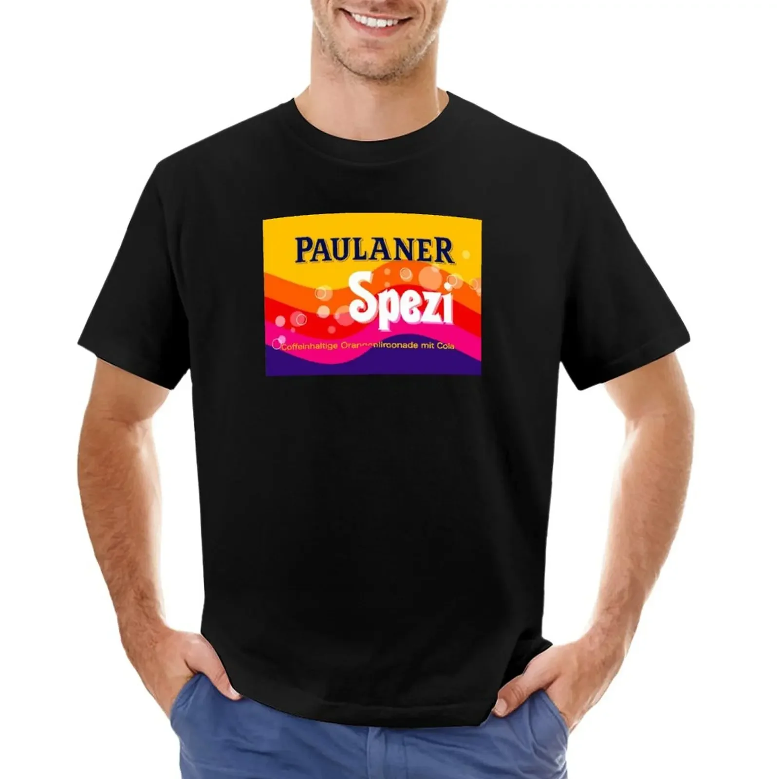 Paulaner Spezi T-Shirt Vintage Customs Kawaii Clothes Workout Shirts For Men