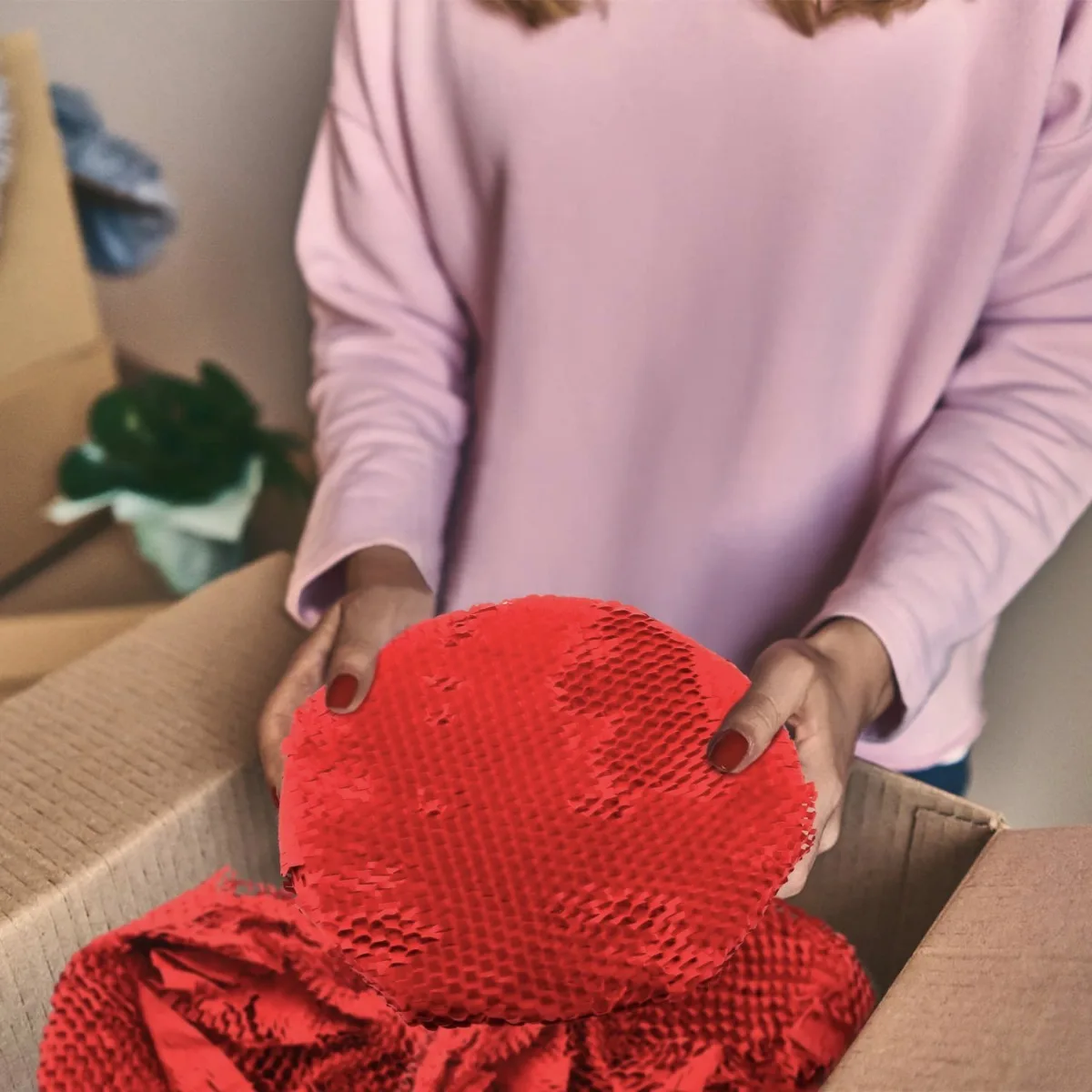 honeycomb wrapping paper, available in a variety of colors, perfect for moving and shipping packaging, suitable for gifts