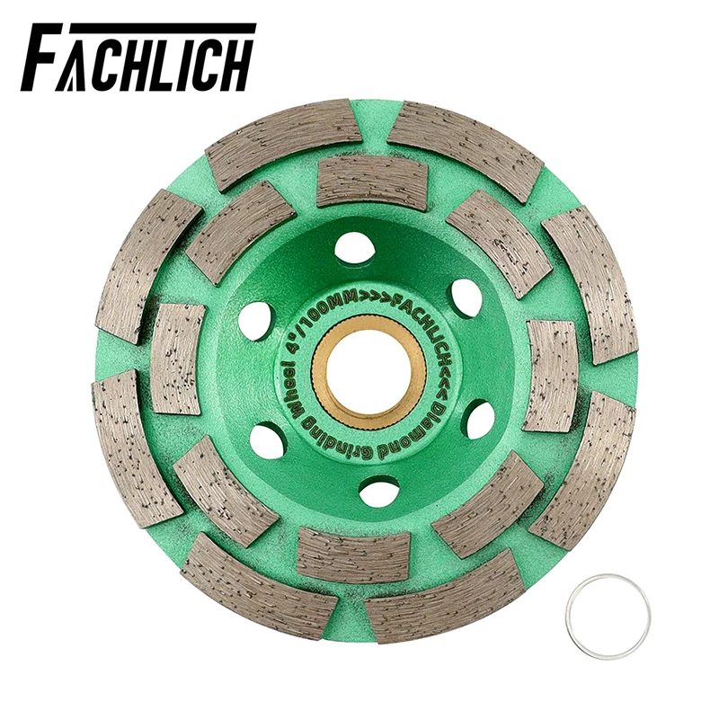 

FACHLICH 1pc 4"/Dia100mm Diamond Grinding Wheel Polishing Concrete Marble Granite Masonry Hot Pressed Thickness 5mm Grinder