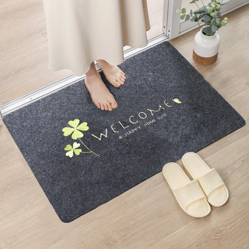 Olanly Dirt Resistant Entrance Door Mat Outdoor Soft Kitchen Rug Non-Slip  Floor Protector Clean Feet Absorbent Welcome Doormat