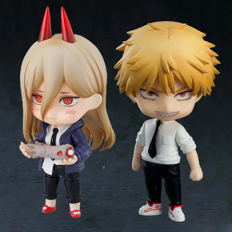 Gsc Nendoroid Chainsaw Man Denji 1560 Power 1580 Actionfiguren mit Gesichtswechsel Sammlerstücke Q-Version Figuren Desktop-Dekoration