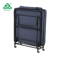 Lit d'invité pliant de conception Simple dans la chambre à coucher/lit supplémentaire en métal d'hôtel/lit pliant pliant d'allaitement 2