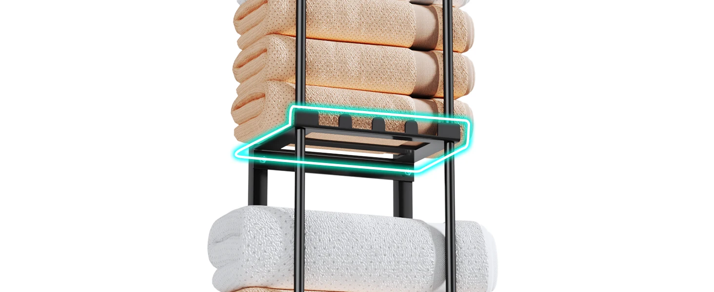wall towel holder bathroom towel organizer towel storage rack towel shelf for bathroom wall