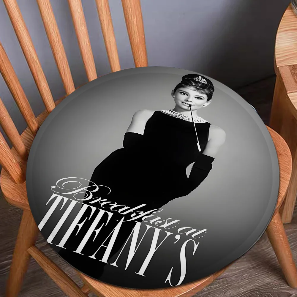 Vintage Audrey Hepburn Modern Minimalist Style Seat Cushion Office Dining Stool Pad Sponge Sofa Mat Non-Slip Chair Cushions 6
