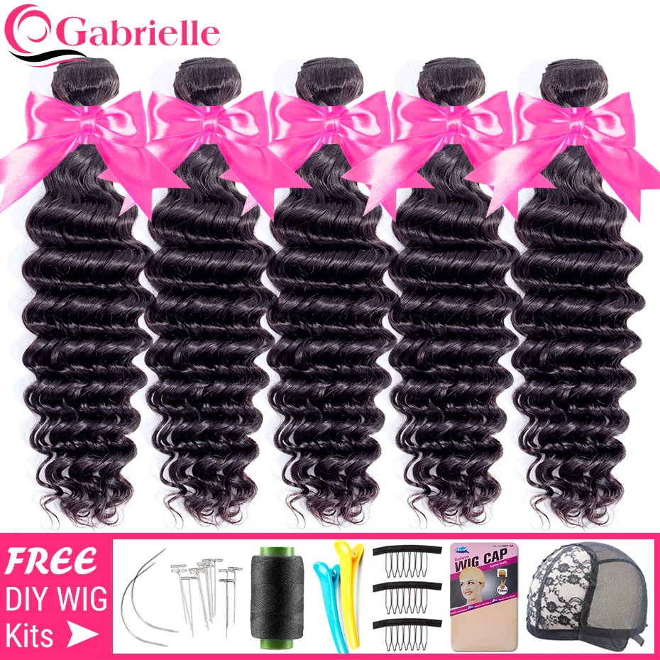 Gabrielle Deep Wave Bundles 5/10 Pcs Wholesale Brazilian Human Hair