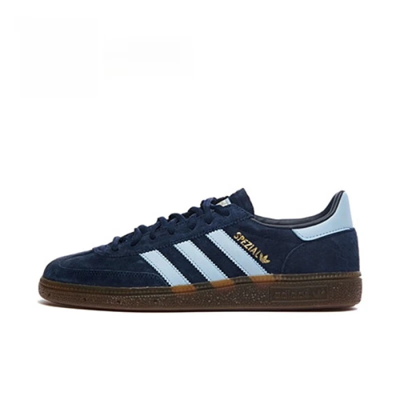 thumbnail image 1 of Zapatillas de balonmano ASAdidas Origins Spzl antideslizantes de corte bajo para hombre y mujer, estilo similar, blanco y azul, 1 of 5