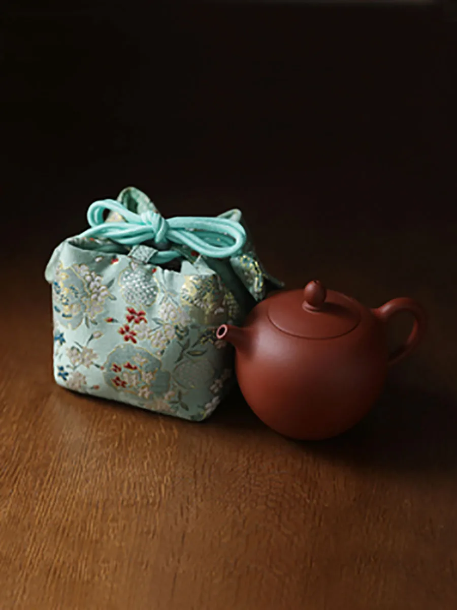 Weaving brocade thickened silk to store travel bag, tea pot, tea cup, tea set, tea pot, cloth bag