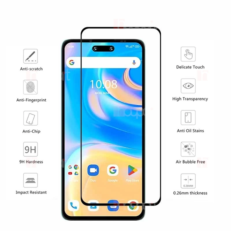 Enhanced Glass Screen Protector with Shockproof Soft Fiber Camera Lens Guard