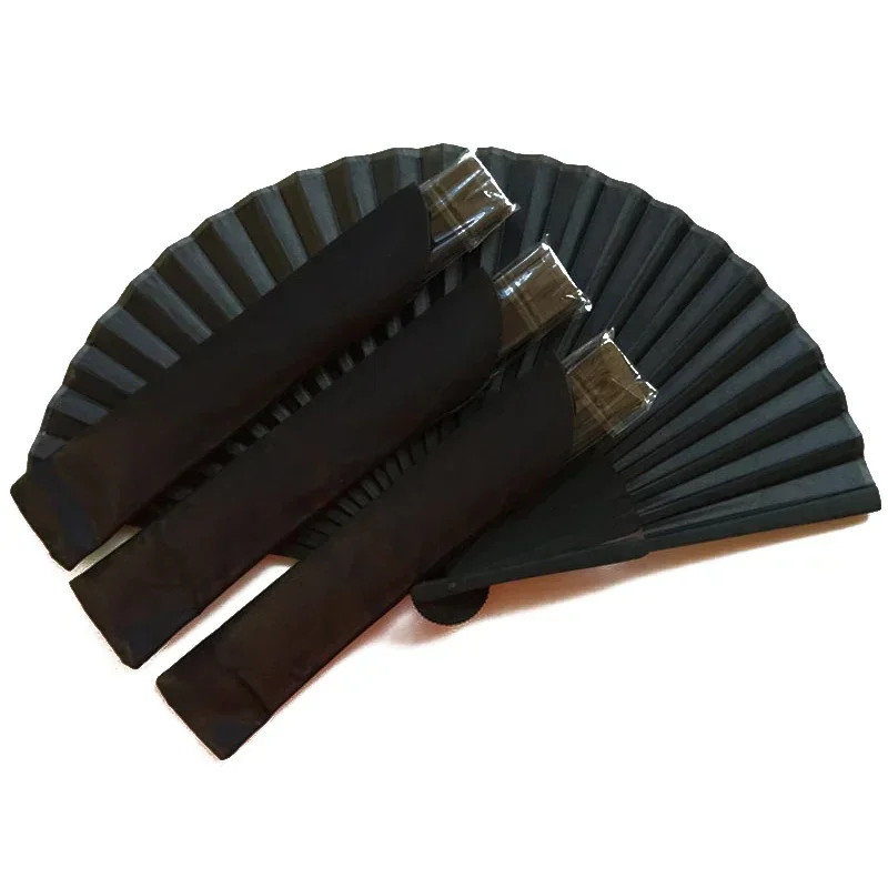 Black Hand Fan Vintage Folding Fans Wedding Party Favor Supplies Dance Home Party Folding Decorative Fans folding fan hand fan