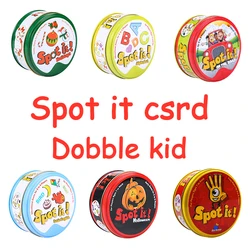 Dobble – carte de jeu pour enfants, Version anglaise de base, jeu pour les vacances sur la route, Version anglaise, pour trouver la différence, jouets pour enfants 
