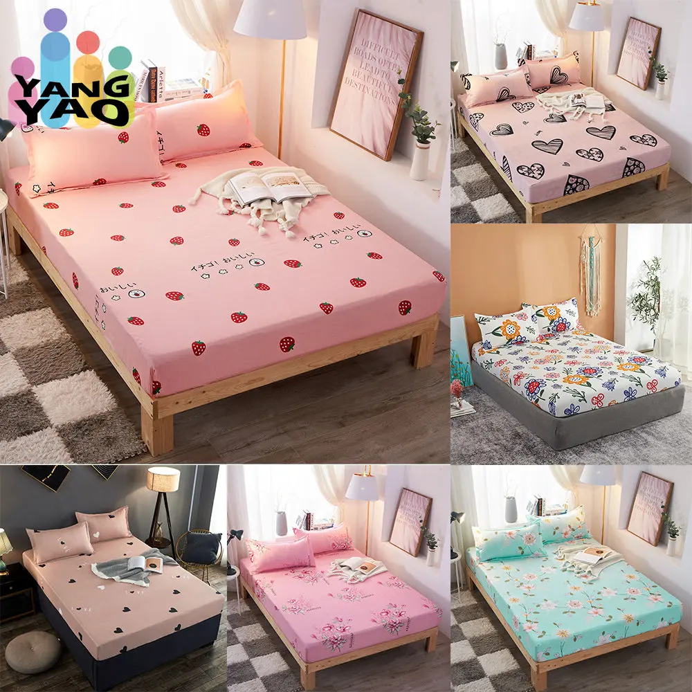 Bedding Set Forest Fitted Sheet Set Mattress Cover Four Corners with  Elastic Band Non Slip Bed Set Bed Sheets and Pillowcases - AliExpress