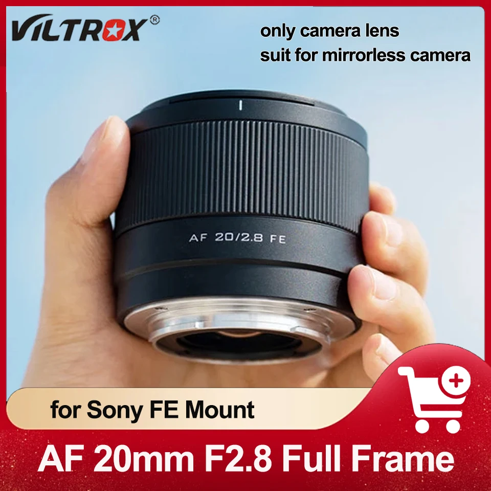 Viltrox 20Mm F2.8 Full Frame Af Obiettivo Vlog Ultra Grandangolare Per Sony Zv-E1 A7Rv Zv-E10 A7Iii