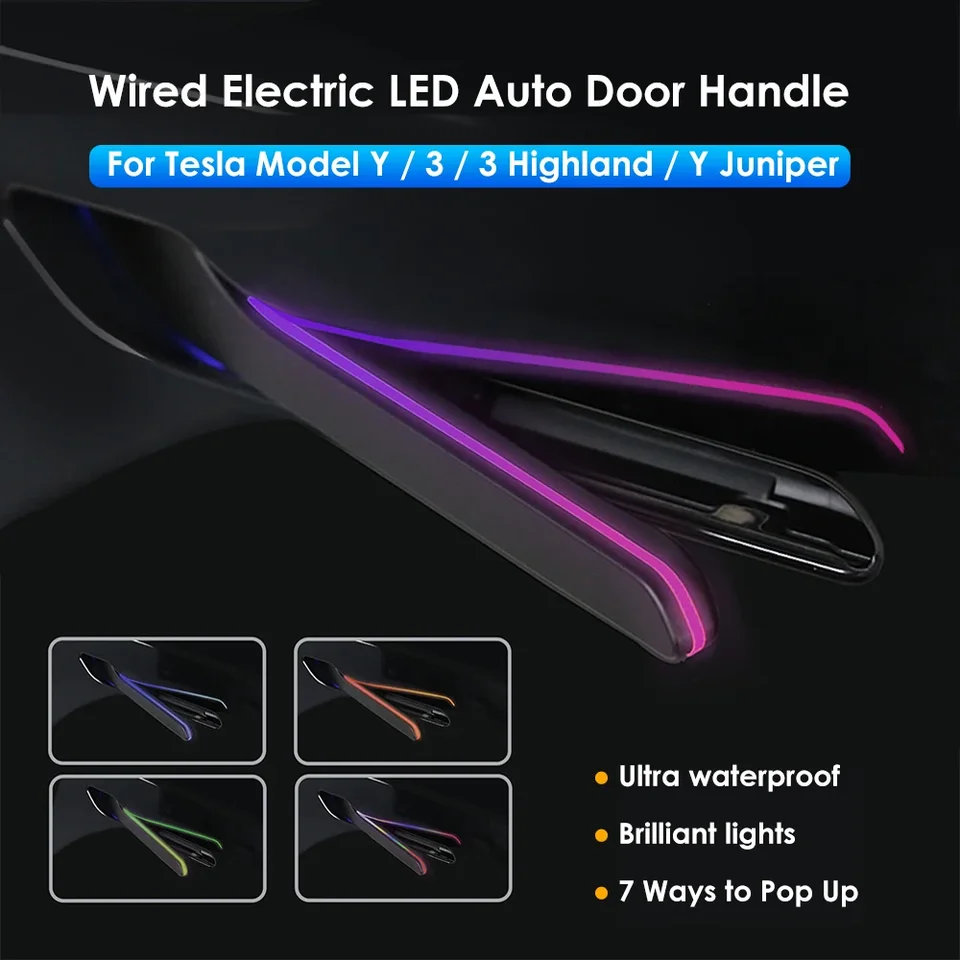 テスラ　Y 2025 ジュニパー用　自動ポップアップ　ドアハンドル モデル Y 電気自動ドアハンドル新 Y ジュニパー新 3 自動提示ドア