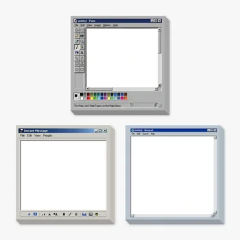 Sticky Notes3 Tipo 150 fogli Blocco da disegno per computer retrò Design quadrato Perfetto per artisti e uso in ufficio Ideale per la creazione