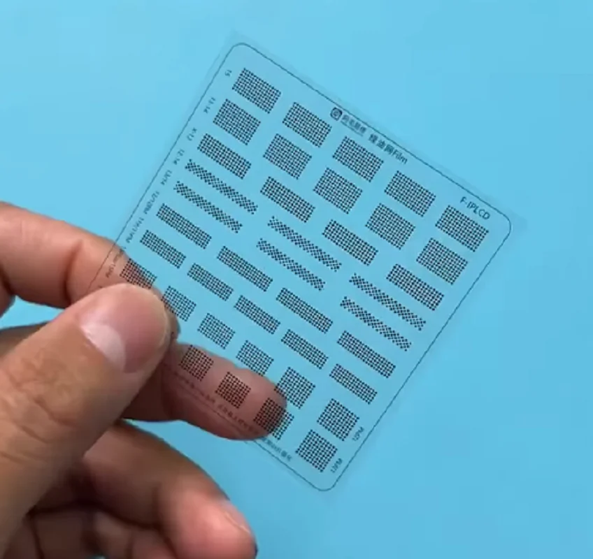 Screen Green Oil Film BGA Reballing Stencil CPU Motherboard Repair Tool For iPhone Series