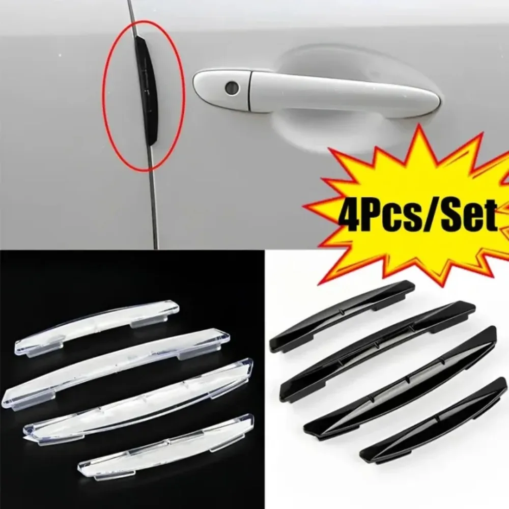 Universal Car Door Edge Guards - Self-Adhesive Scratch Protector Trim, 4-Pack