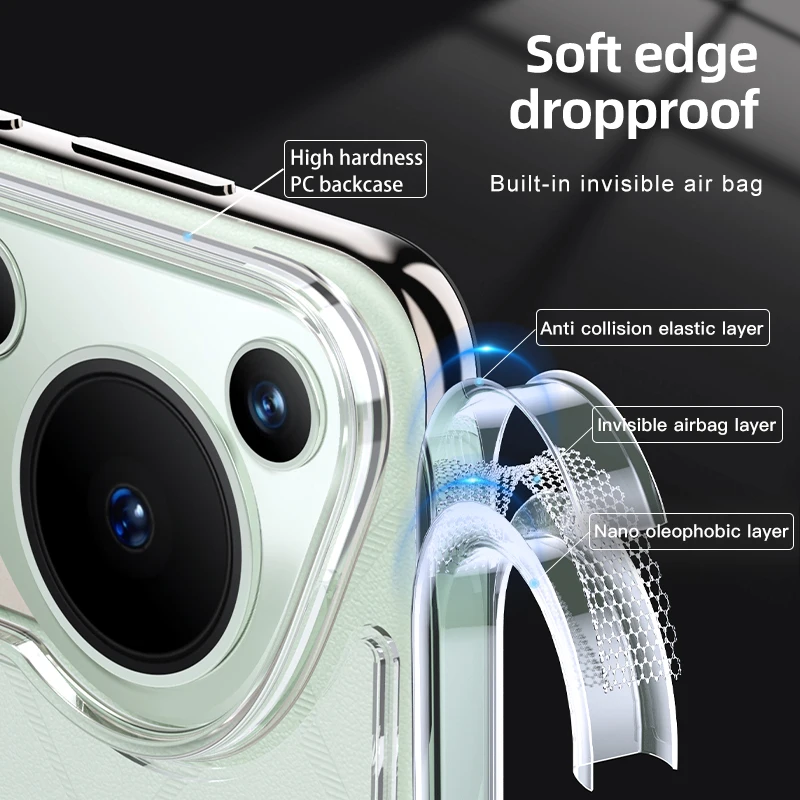 Sleek & Durable Magnetic Wireless Charging Armor Case - Military Grade Shockproof Protection