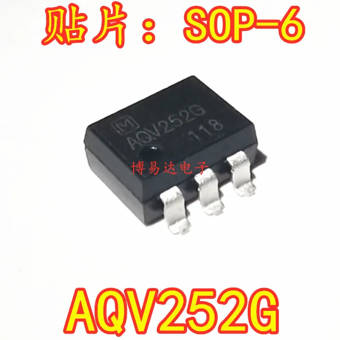 

Free shipping AQV252G SOP-6 AQV252 AQV252A 10PCS