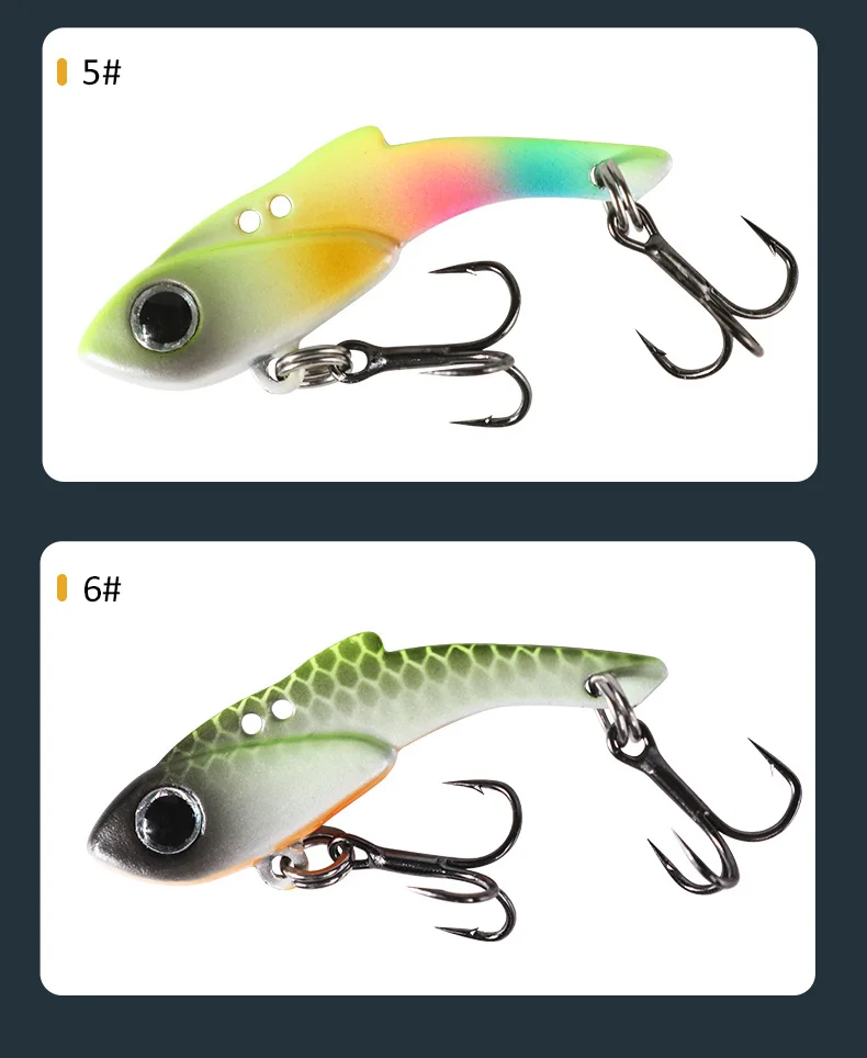 Vib Angel köder 3,5g 5g künstliche Klinge Metall sinkende Vibration Köder Swimbait Spinner Pesca für Bass Pike Barsch Forelle – Detail 12