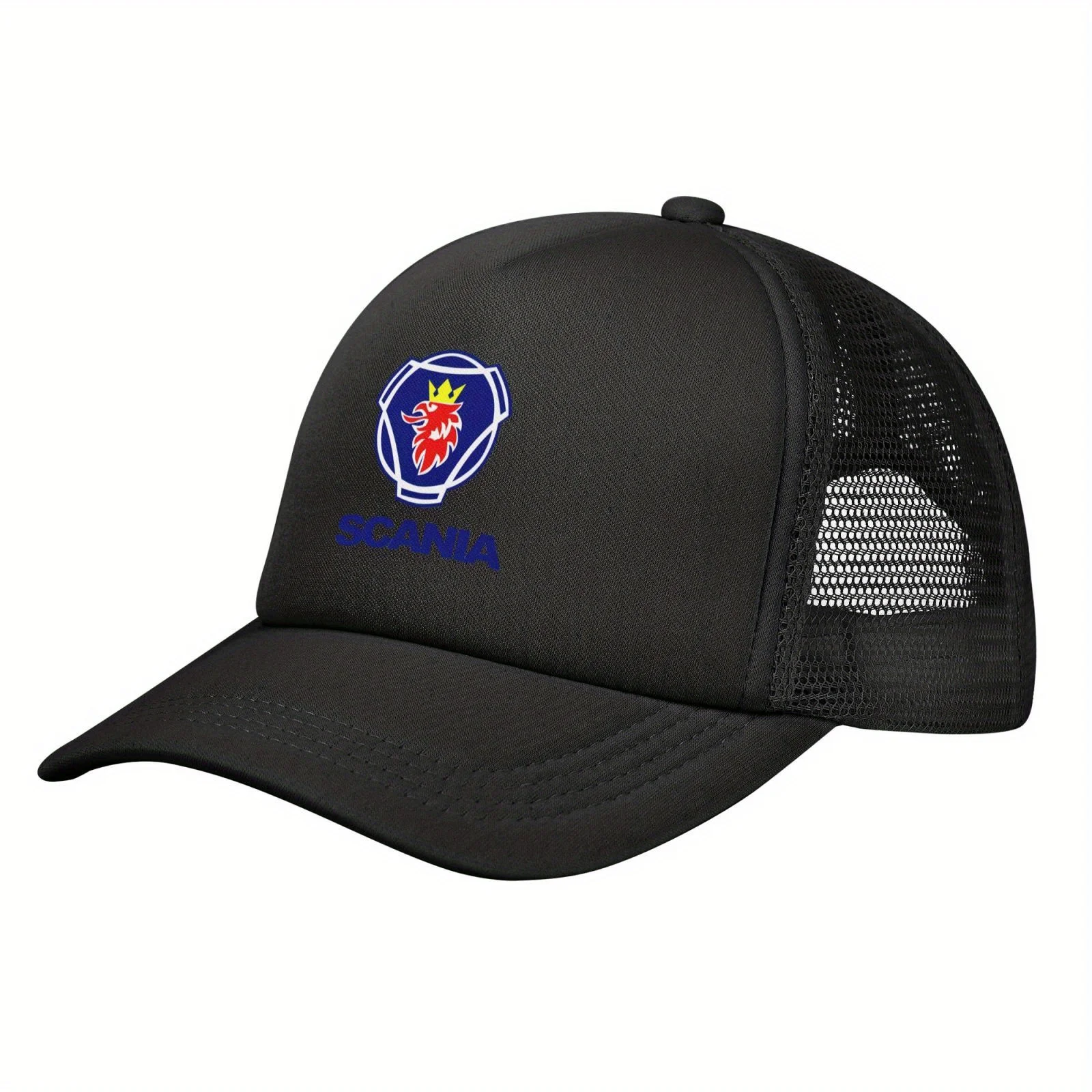 S-Scanias Accessories Mesh Baseball Cap Men Unisex Mesh-Back Breathable Sun-Protective Adjustable Trucker Hat All S 1pc