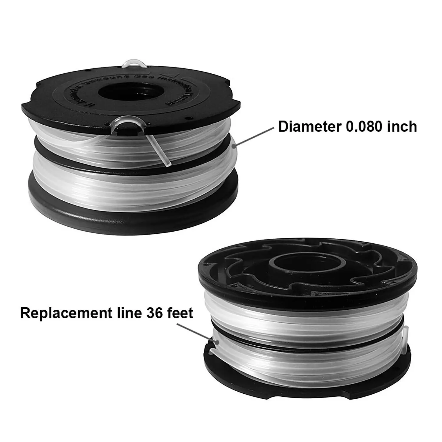

1 шт., запасная деталь для триммера Black Decker, длина 36 футов, диаметр 0,065 дюйма
