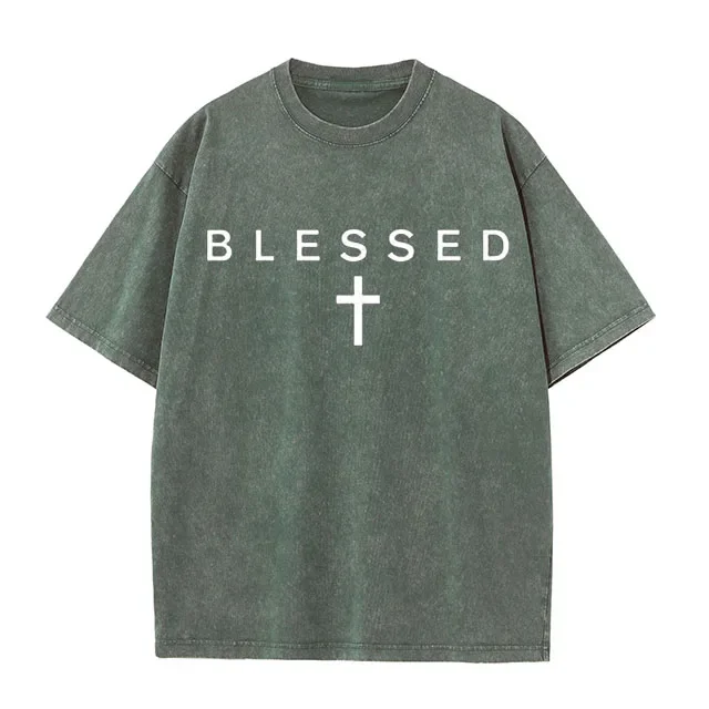 Unisex-T-Shirt mit christlichem Glauben für Damen und Herren, Jesus Christus, Kreuz-Design, inspirierendes Bibel-Zitat, religiöses Geschenk, T-Shirt, lässiges Oberteil