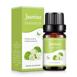 Lavender Essential Oil - Natural Plant-Based Fragrance for Diffusers & Air Fresheners, 10ml (Jasmine 1pcs)