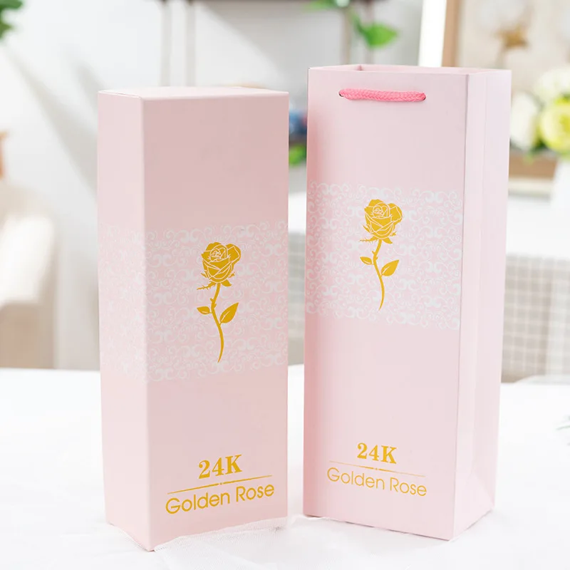 24K Gold Foil Plated Rose Flower with Display Stand - Perfect Gift for Mother's Day & Valentine's Day, Comes in Elegant Gift Box