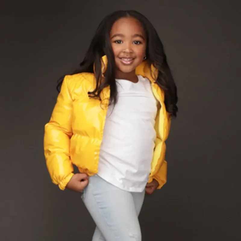 Little Girls Kids Winter Coats Jackets Fall Fashion Clothes Plus Size Down Coats Jackets Children Crop Puffer Bubble Girl