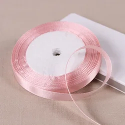 10mm Satin Ribbon - Crafting and Decorative Supplies (25 Yards) - 10mm Satin ribbon (Meat pink)