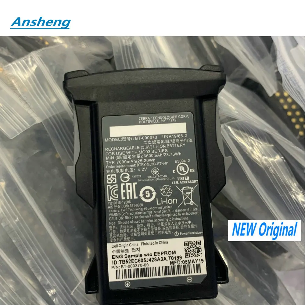 Original 3.6V 5000mAh Battery For Motorola ZEBRA MC93 MC9300 BT-000370 BT-000370-02 Batteries