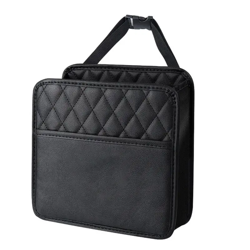 

Car Back Seat Organizer PU Leather Car Backseat Organizer Wear Resistant Large Capacity Decorative Interior Storage Supplies For