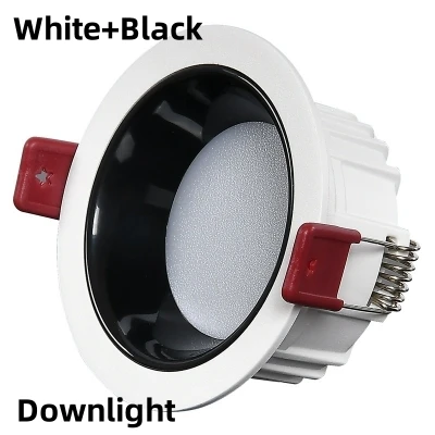 thumbnail image 1 of Focos LED COB antideslumbrantes redondos empotrados regulables de 7 W, 9 W, 12 W y 15 W para techo, iluminación de centros comerciales y oficinas, 1 of 5