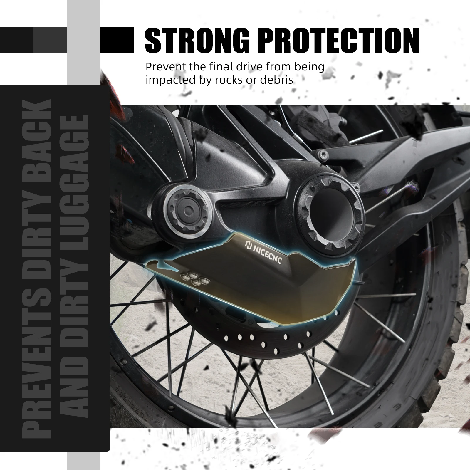 Für BMW R1250GS Adventure R 1250GS 2019-2024 Motorrad Achsantrieb Schutz Für BMW R1200GS Adventure R1200GS 2013-2018 – Detail 4