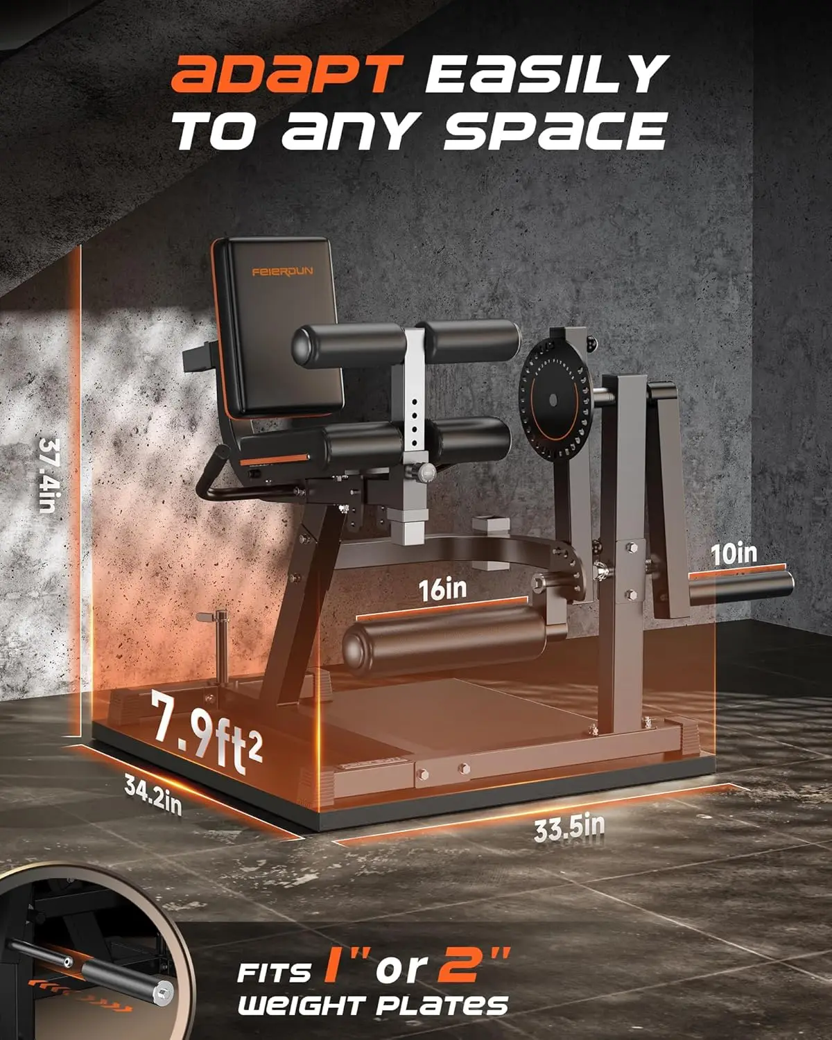 3-in-1 Adjustable Leg Extension and Curl Machine-Heavy Duty 570lbs Capacity Leg Rotary Extension Machine for Lower Bo
