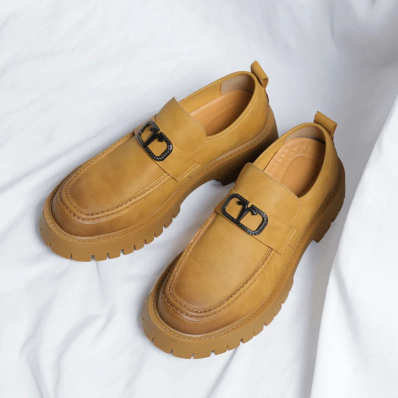 

Men Casual Work Shoe Business Formal Wedding Shoe Men Luxury Sapato Social Masculino Loafers Men Leather Shoe Men Trend Big Head