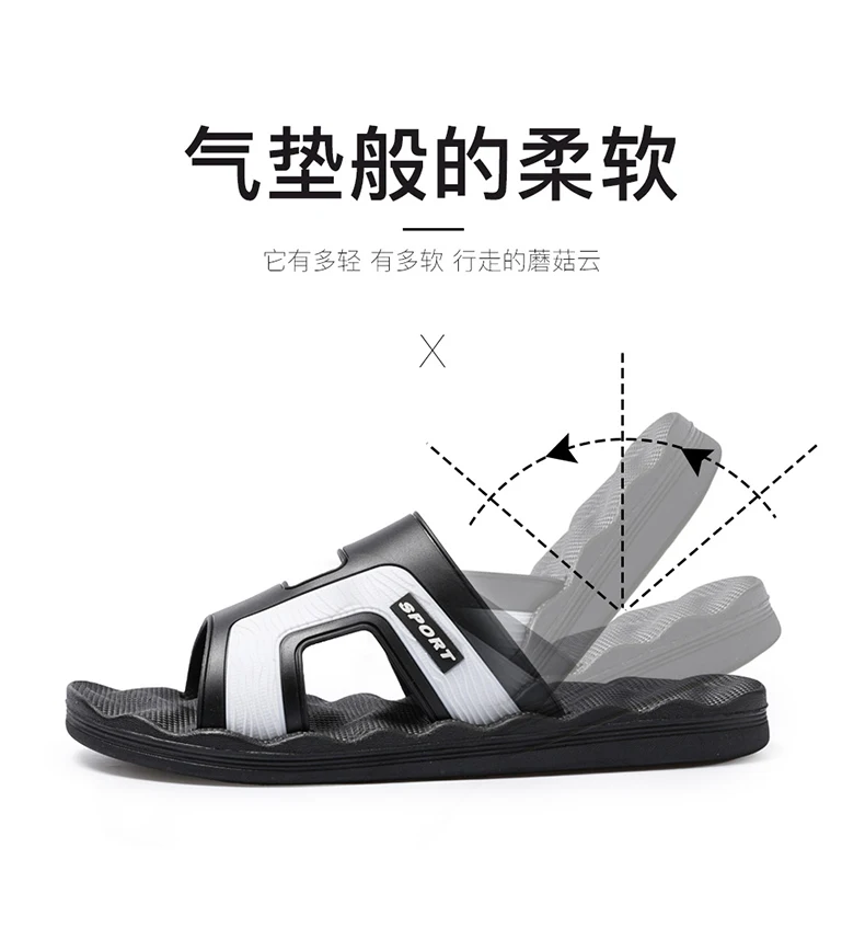Jumpmore Flip Flops Herren Sandalen Herren schuhe Damen Strands chuhe Größe 38-49 – Detail 12